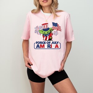Baby Yoda Force Of July America Shirt, Yoda American Flag Shirt, Star Wars Fourth Of July Sweatshirt, Independence Day Freedom Shirt