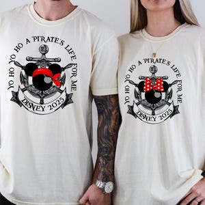 Disney Matching Pirate Shirt, Mickey And Minnie Disneyland Cruise 2025 Shirt, Mickey Pirate Shirt, Minnie Pirate Shirt, Disney Caribbean Tee