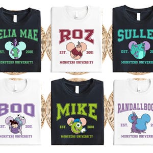 Disney Monsters University Shirt, Monster Matching Shirt, Pixar Halloween Sweatshirt, Monster Kids Tee, Disneyland Family Trip Shirt