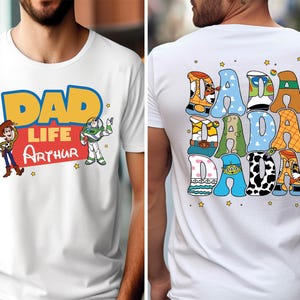 Toy Story mamma och pappa livströja, Disney familjematchande tröjor, Disneyland semestertröja, Toy Story mamma livströja, Disney pappatröja bild 3