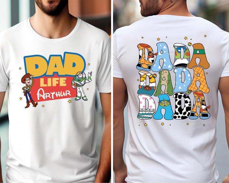 Toy Story mamma och pappa livströja, Disney familjematchande tröjor, Disneyland semestertröja, Toy Story mamma livströja, Disney pappatröja bild 3