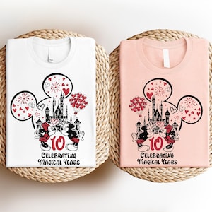 Mickey And Minnie Anniversary Couple Shirt, Celebrating Magical Years Shirt, Mickey Wedding Anniversary Shirt, Disneyland Honeymoon Tee