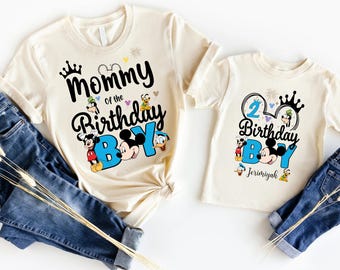 Mickey  Birthday Boy Shirt, Disney Birthday Party Shirt, Custom Birthday Boy Shirt, Birthday Family Vacation Tee, Mickey Kids Party Tee