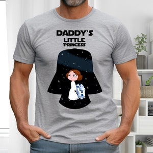Daddy&#39;s Little Princess Shirt, Star Wars Dad and Daughter Shirt, Darth Vader Shirt, Princess Leia Shirt, Fathers Day Trip Shirt