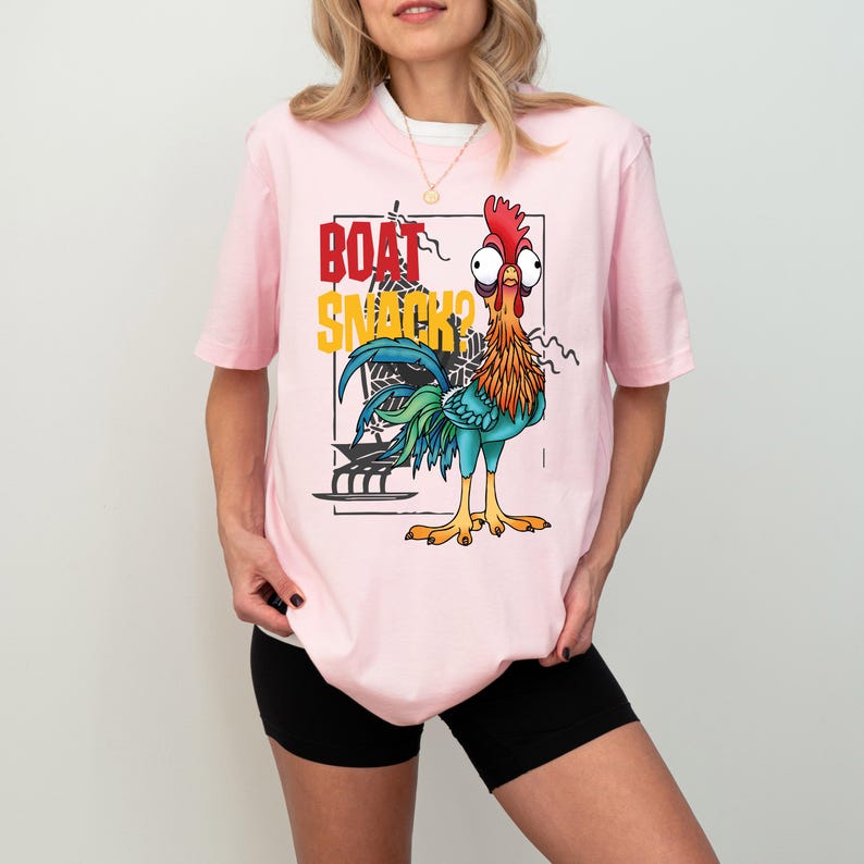 Boat Snack Hei Hei Shirt, Disney Snacks Sweatshirt, Hei Hei Kids Tee, Moana Chicken Tee, Disneyland Snacking Shirt, I'm Here For The Snacks