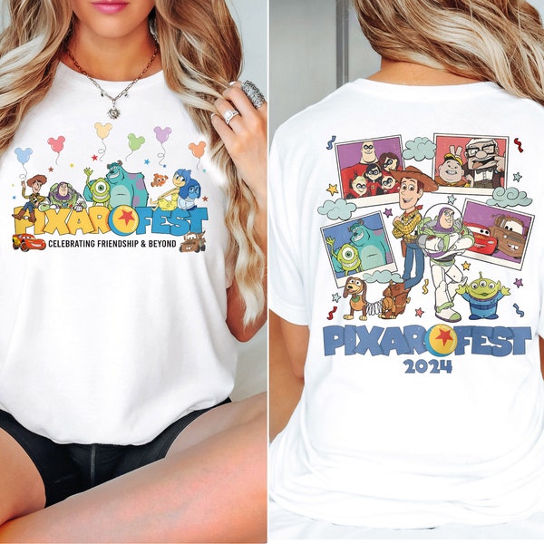 Disneyland Pixar Fest Shirt, Disney Pixar Movie Shirt, WDW Pixar Pier Shirt, Disneyworld Family Vacation 2024 Tee, Disney Trip Shirt