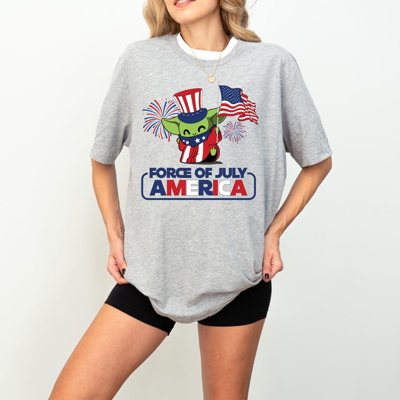 Baby Yoda Force Of July America Shirt, Yoda American Flag Shirt, Star Wars Fourth Of July Sweatshirt, Independence Day Freedom Shirt
