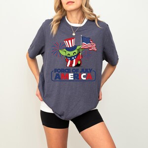 Baby Yoda Force Of July America Shirt, Yoda American Flag Shirt, Star Wars Fourth Of July Sweatshirt, Independence Day Freedom Shirt