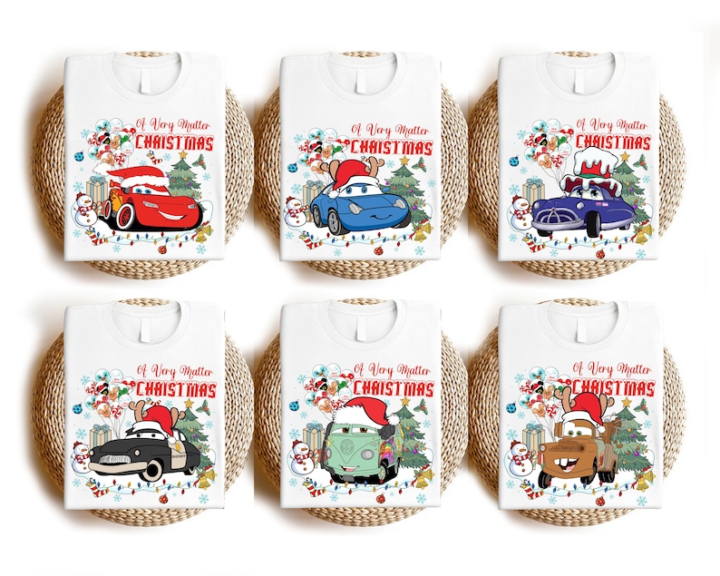 Disney Cars Christmas Shirt, McQueen Merry Holidays Shirts, Tow Mater Christmas Shirt, Disney Family Xmas Trip Tee, Disneyland Cars Xmas Tee