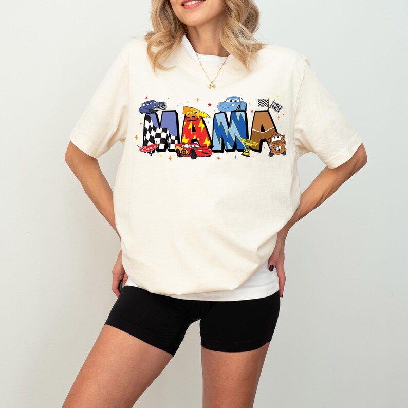 Cars Mama Shirt, Disney Pixar Cars Mama Sweatshirt, McQueen Mater Mom Sweater, Sally Mommy Tee, Disneyland Mother's Day Trip Hoodie