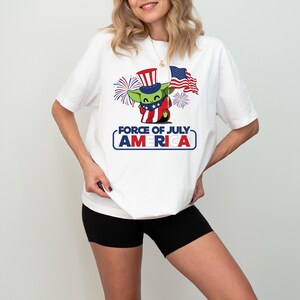 Baby Yoda Force Of July America Shirt, Yoda American Flag Shirt, Star Wars Fourth Of July Sweatshirt, Independence Day Freedom Shirt