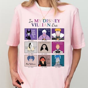 In My Disney Villains Era Shirt, Villains Ursula Maleficent Evil Queen Cruella Shirt, Magical Vacation Tee, WDW Disneyland Evil Friends Tee