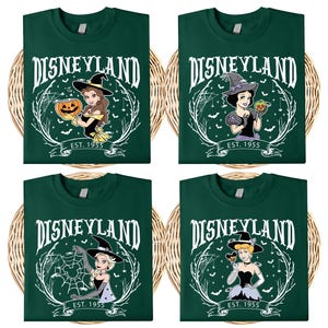 Disneyland Princess Hallooween Shirt, Princess Witch Sweatshirt, Belle And Elsa Halloween Tee, Trick Or Treat Tee, Disney Girls Trip T-Shirt