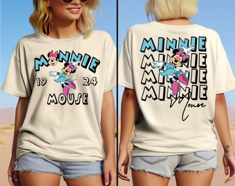 Disney Minnie Est 1924 Shirt, Disney Girls Reise 2026 Shirt, Disneyland Urlaub Shirt, Disney Familie Reise T-Shirt, Disney Magical Kingdom