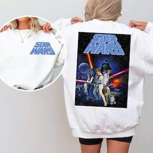 Star Wars Sweatshirt, Galaxy&#39;s Edge Sweat, Darth Vader Hoodie, Death Star Sweater, Luke Skywalker Hoodie, Han Solo Lightsaber
