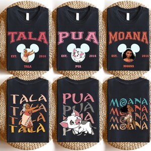 Disney Moana Shirt, Disneyland Familie Passendes Shirt, Prinzessin Moana Est 2016 Shirt, Baby Moana Shirt, Disney Pua und Hei Hei Sweatshirt