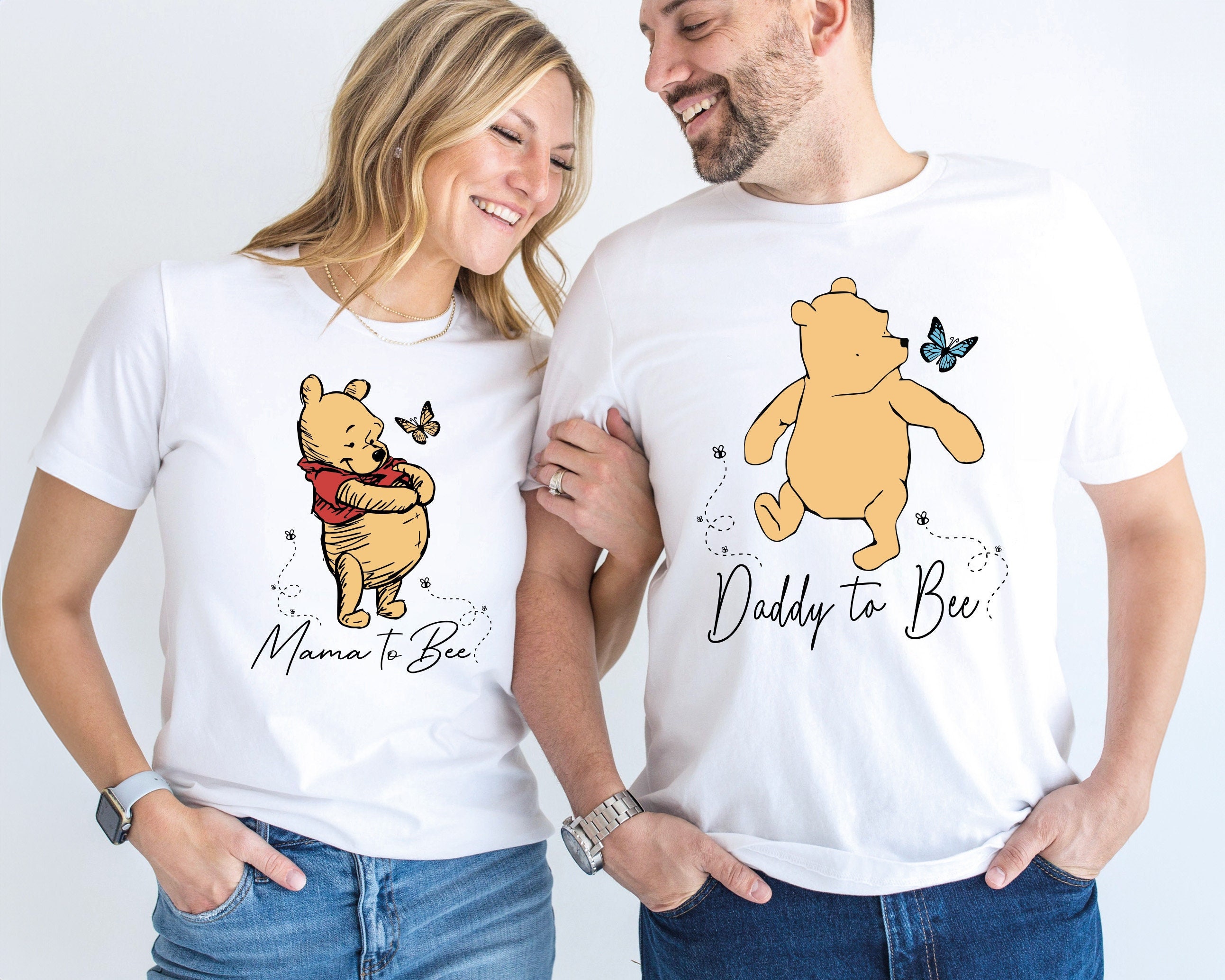 Winnie The Pooh Pregnancy Shirt, Daddy to Bee Shirt, Mommy to Bee Shirt, Disney Pooh Mommy Tee, Disneyworld Pregnancy Shirt