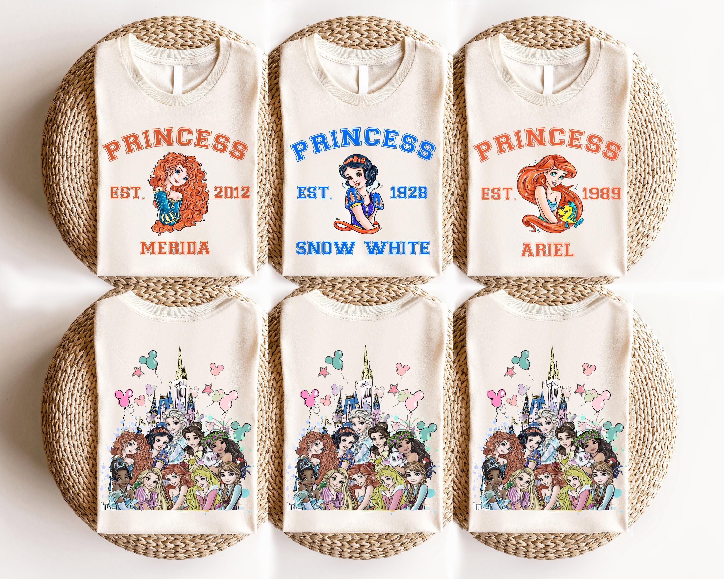 Disney Princesses Shirt, Matching Girls Shirt, Disneyland Princess Est Shirt , Disney Castle Girls Trip, Princess Snow White Sweatshirt