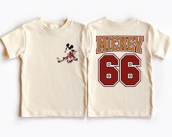Mickey Hockey Shirt, Custom Kids Hockey Shirt, Disney Toddler Hockey Shirt, Matching Family Shirt, Disney Sports Sweatshirt, Hockey Tee