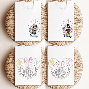 Disney Happily Ever After Shirt, Minnie & Mickey Custom Shirt, Mickey Minnie Couple Shirt, Disneyland Castle Wife Husband Sweatshirt