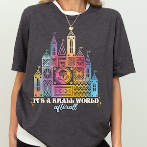 It&#39;s A Small World After All Shirt, Disney Small World Shirt, Retro Patel Fantasyland Park Tee, Magic Kingdom Shirt, Disneyland Castle Tee