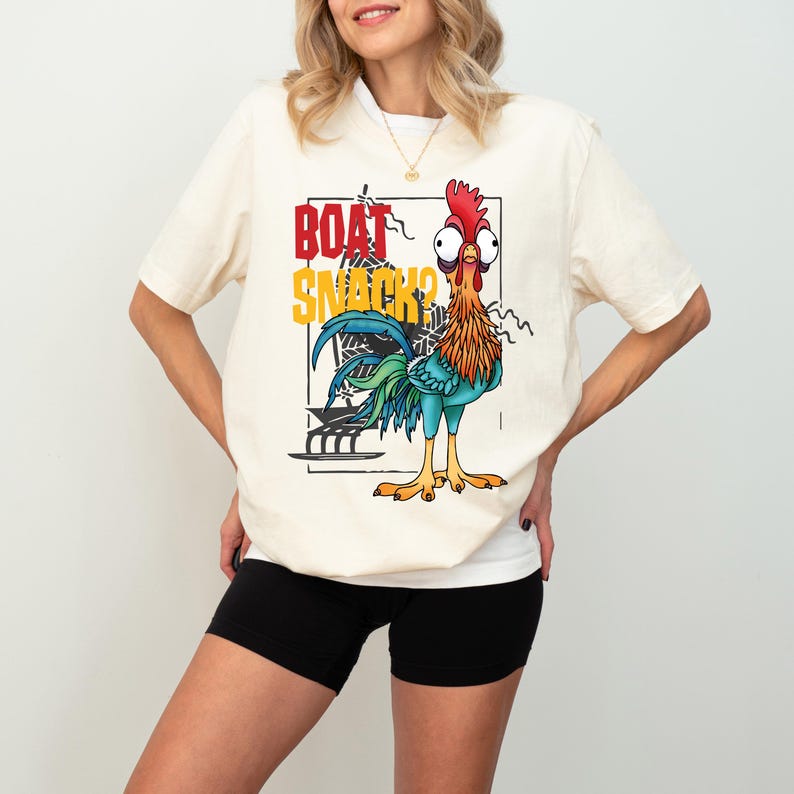 Boat Snack Hei Hei Shirt, Disney Snacks Sweatshirt, Hei Hei Kids Tee, Moana Chicken Tee, Disneyland Snacking Shirt, I'm Here For The Snacks