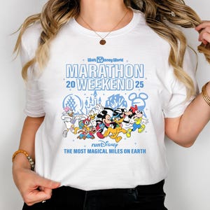 Disney Geburtstags-Shirt, Mickey und Freunde, die laufen T-Shirt, Goofy und Pluto 2025 Marathon-T-Shirt, Daisy Duck-Wochenend-Run-T-Shirt, Familien-Marathon-Shirt