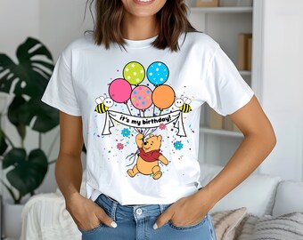 Birthday Tshirt Purple Winnie The Pooh Shirt Winnie The Pooh
