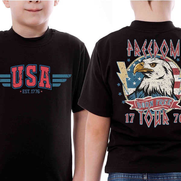 USA 4th of July Shirt, USA Eagle Logo Shirt, American Flag Shirt, Patriotic USA Tees, July 4th of July T-Shirts, God Bless America Shirt