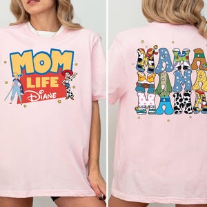 Toy Story mamma och pappa livströja, Disney familjematchande tröjor, Disneyland semestertröja, Toy Story mamma livströja, Disney pappatröja bild 2