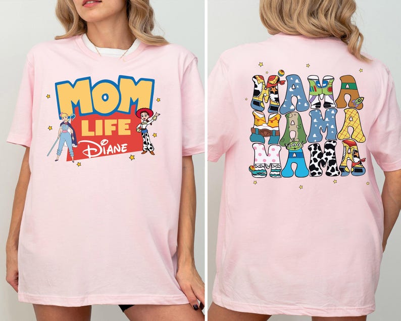 Toy Story mamma och pappa livströja, Disney familjematchande tröjor, Disneyland semestertröja, Toy Story mamma livströja, Disney pappatröja bild 2