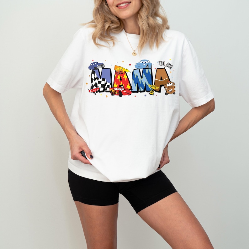 Cars Mama Shirt, Disney Pixar Cars Mama Sweatshirt, McQueen Mater Mom Sweater, Sally Mommy Tee, Disneyland Mother's Day Trip Hoodie