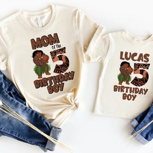 Disney Maui Birthday Boy Shirt, Custom Maui Birthday Shirt, Prince Maui Family Matching Birthday Shirt, Disneyland Bday Boy Kids Party Shirt