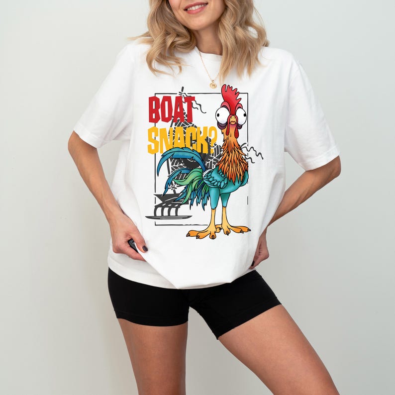Boat Snack Hei Hei Shirt, Disney Snacks Sweatshirt, Hei Hei Kids Tee, Moana Chicken Tee, Disneyland Snacking Shirt, I'm Here For The Snacks
