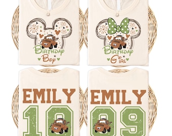 Disney Cars Tow Mater Birthday Shirt, Cars Birthday Girl Sweatshirt, Custom Mater Birthday Boy Tee, Disneyland Cars Bday Party Sweater