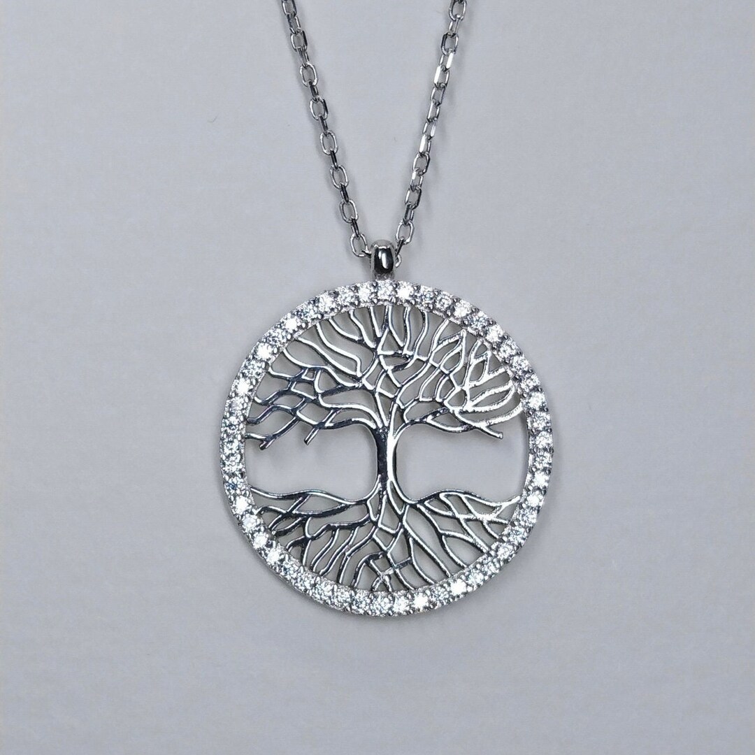 925 Sterling Silver Tree of Life , Dainty Tree of Life Necklacetree of ...