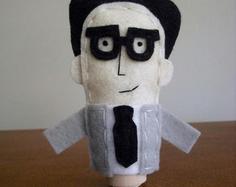 Ira Glass Finger Puppet - Free shipping!