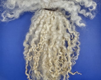Wensleydale Curly Wool Locks - Long White Curls