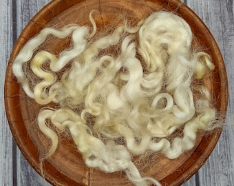 Cotswold Wool Locks - White Curly Wool - Shave Em to Save Em