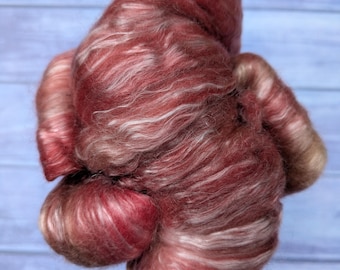 Painted Hills Tencel Wool Roving - Hand Dyed - Spinning and Felting