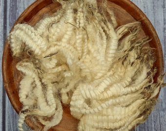 Romney Raw Wool - White Lamb Fleece