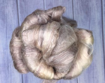 Stormy Seacell Wool Roving - Hand Dyed - OOAK