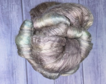 Sodalite Seacell Wool Roving - Hand Dyed - OOAK