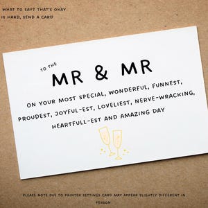Mr and Mr Wedding Amazing Day Card | Wedding Card | Congratulations Card | Gay wedding | You’re getting Married Card | Wedding Gift |