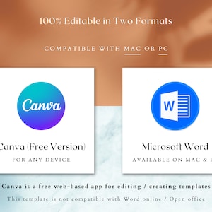 Federal resume templates Word and Canva