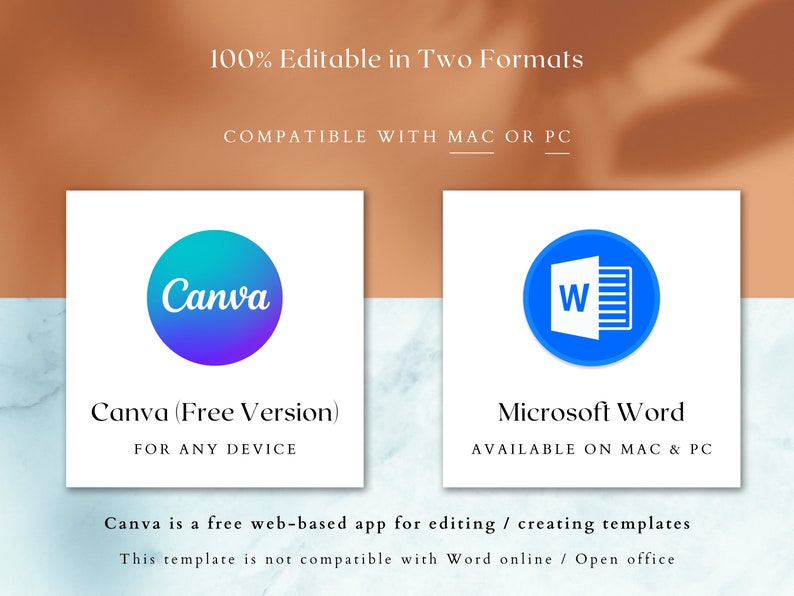 Federal resume templates Word and Canva