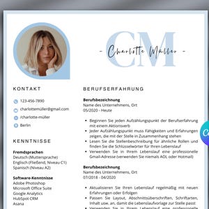 Lebenslauf vorlage Canva Moderner Bewerbungsvorlage Deutsch Professionelle Bewerbungsvorlagen Deutsch Cv Bewerbungsmappe tabellarischer