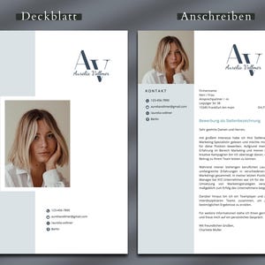 Deckblatt und anschreiben
