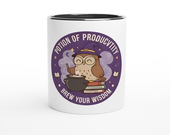 Potion of Productivity Mug - Ceramic Coffee Cup for Inspiration - Gift for Writers & Creatives