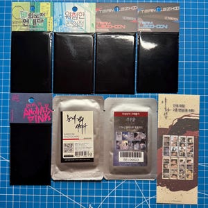 Carte photo coréenne de la collection aléatoire Manhwa, neuve scellée (3 cartes/paquet ou 2 cartes/paquet), partie 2